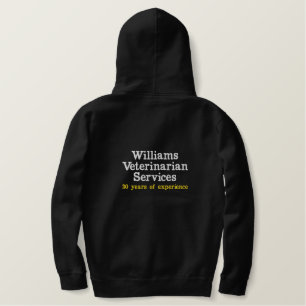 Benutzerdefinierter Firmenname Mehrfarbskriptoptio Bestickter Hoodie