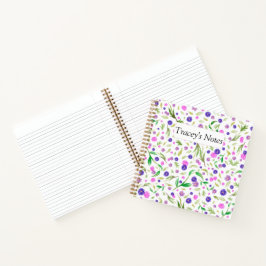 Benutzerdefinierter floraler Editor - Personalisie Notizbuch