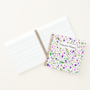 Benutzerdefinierter floraler Editor - Personalisie Notizbuch