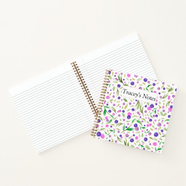 Benutzerdefinierter floraler Editor - Personalisie Notizbuch (Innenseite)