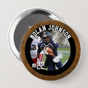 Benutzerdefinierter Football-Spieler-Spieltag-Team Button
