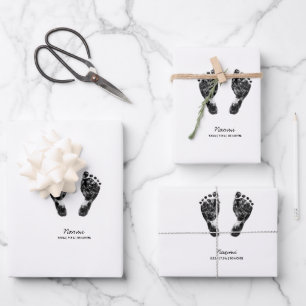 Benutzerdefinierter Footprint   Hochladen des Baby Geschenkpapier Set
