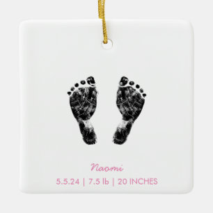 Benutzerdefinierter Footprint   Hochladen des Baby Keramikornament