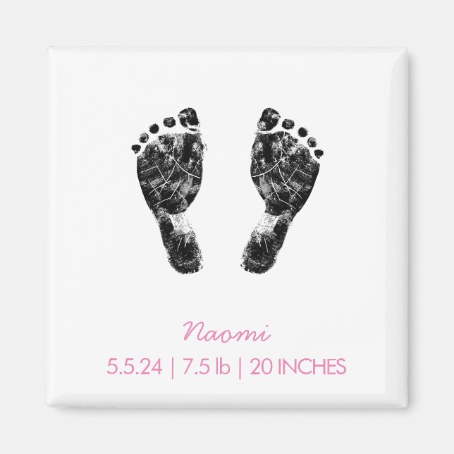 Benutzerdefinierter Footprint | Hochladen des Baby Magnet (Vorne)