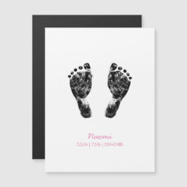 Benutzerdefinierter Footprint | Hochladen des Baby Magnetkarte