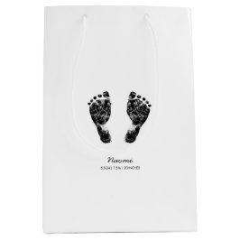 Benutzerdefinierter Footprint | Hochladen des Baby Mittlere Geschenktüte