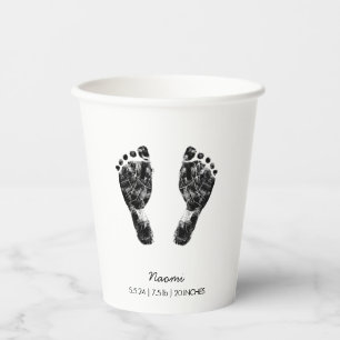 Benutzerdefinierter Footprint Hochladen des Baby Pappbecher