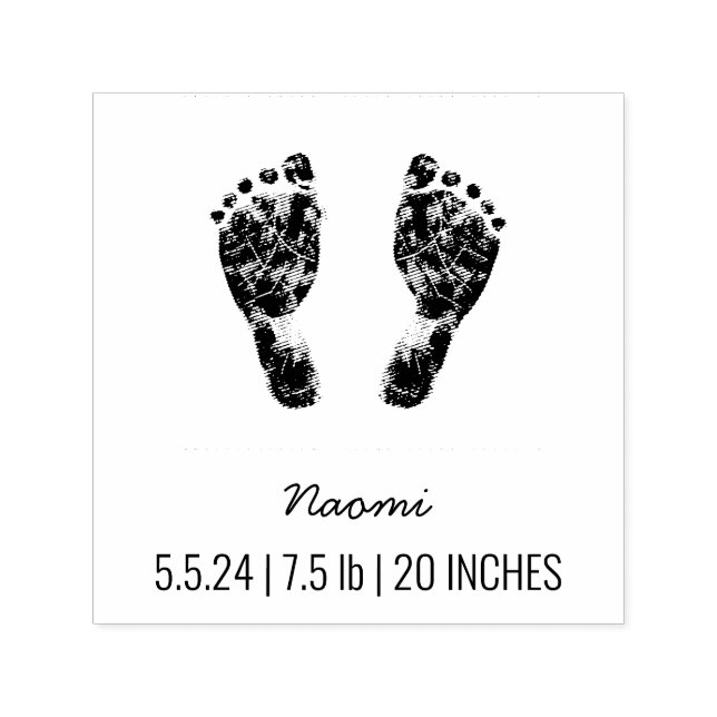 Benutzerdefinierter Footprint | Hochladen des Baby Permastempel (Design)