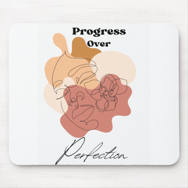 Benutzerdefinierter Fortschritt über Perfektion Mousepad (Vorne)