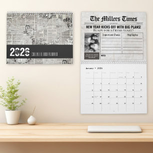 Benutzerdefinierter Foto-2027-Kalender, Familienze Kalender