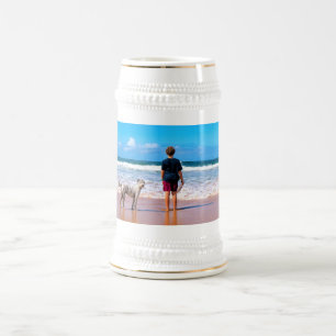 Benutzerdefinierter Foto-Bierkrug Ihre Fotos von H Bierglas