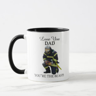 Benutzerdefinierter Foto-Feuerwehrmann Für Papa Gi Tasse