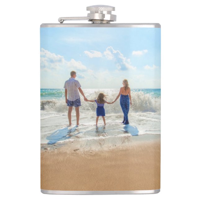 Benutzerdefinierter Foto-Flasche mit Ihrem Foto-Ge Flachmann (Vorderseite)