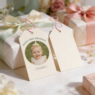 Benutzerdefinierter Foto-Geburtstagsaufkleber - Pe Geschenkanhänger