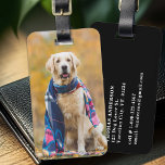 Benutzerdefinierter Foto Hund Lover Pet Personalis Gepäckanhänger<br><div class="desc">Lassen Sie sich mit einer Touch von Persönlichkeit und einem Hauch von Launen auf Ihre Reisen verzaubern mit unserem modernen Foto Gepäckanhänger, der speziell für Hundefreunde konzipiert wurde. Egal, ob Sie auf einer Geschäftsreise abfliegen oder ein Urlaubsabenteuer unternehmen, dieses Gepäckanhänger sorgt dafür, dass Ihre Sachen sowohl identifizierbar als auch bezaubernd...</div>