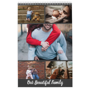 Benutzerdefinierter Foto-Kalender 4 Bildmonat pro Kalender