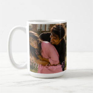 Benutzerdefinierter Foto-Name Jubiläums-Geschenk-P Kaffeetasse
