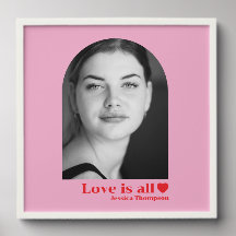 Benutzerdefinierter Foto-Name Liebe minimalistisch