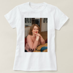 Benutzerdefinierter Foto name Personalisierter Tex T-Shirt