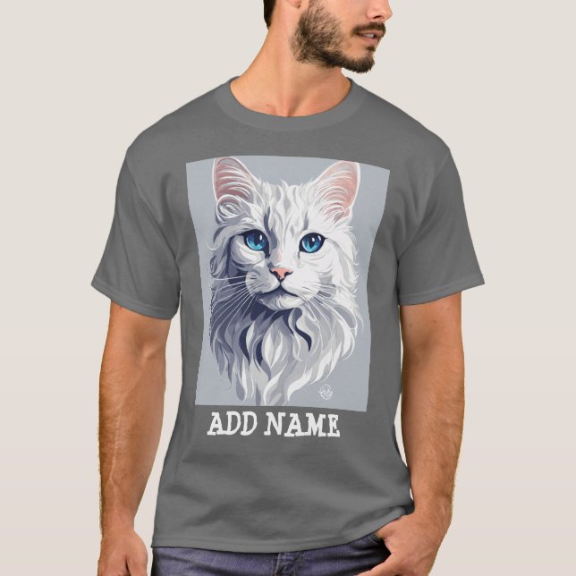 Benutzerdefinierter Foto Name Text Personalisiert  T-Shirt (Vorderseite)