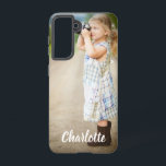 Benutzerdefinierter Foto Personalisiert Samsung Galaxy Hülle<br><div class="desc">Personalisiert Samsung Galaxy S21 Case im benutzerdefinierten Foto Text</div>
