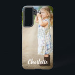 Benutzerdefinierter Foto Personalisiert Samsung Galaxy Hülle<br><div class="desc">Personalisiert Samsung Galaxy S21 Case im benutzerdefinierten Foto Text</div>