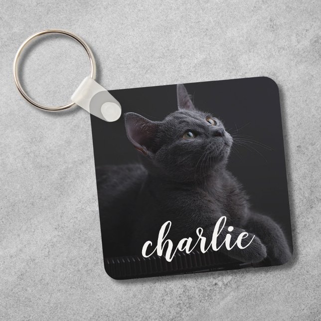 Benutzerdefinierter Foto Personalisierter Name Schlüsselanhänger (Pet Photo Keychain)