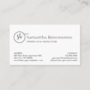Benutzerdefinierter Foto-Pilates-Fitness-Personalt Visitenkarte