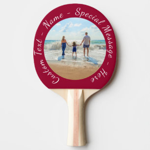 Benutzerdefinierter Foto Ping Pong Paddle Tischtennis Schläger