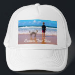 Benutzerdefinierter Foto-Rumperhut mit Ihren Fotos Truckerkappe<br><div class="desc">Individuelle Foto- und Texttrucker Hats - Ihr eigenes Design - Personalisierte Familie / Freunde oder Persönliches Kartengeschenk - Foto und Text hinzufügen - Vergrössern und verschieben oder entfernen und hinzufügen / Text mit Anpassungs-Tool ! Wählen Sie / fügen Sie Ihren bevorzugten Schriftart / Textfarbe / Größe! Sie können dieses Design...</div>