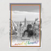 Benutzerdefinierter Foto-Stolz wird meine Trauzeug