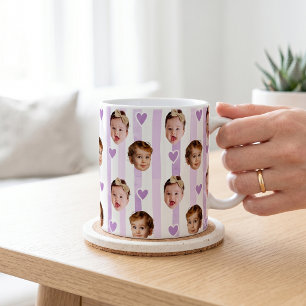 Benutzerdefinierter Foto-Streifenbecher   Süßes Ba Kaffeetasse