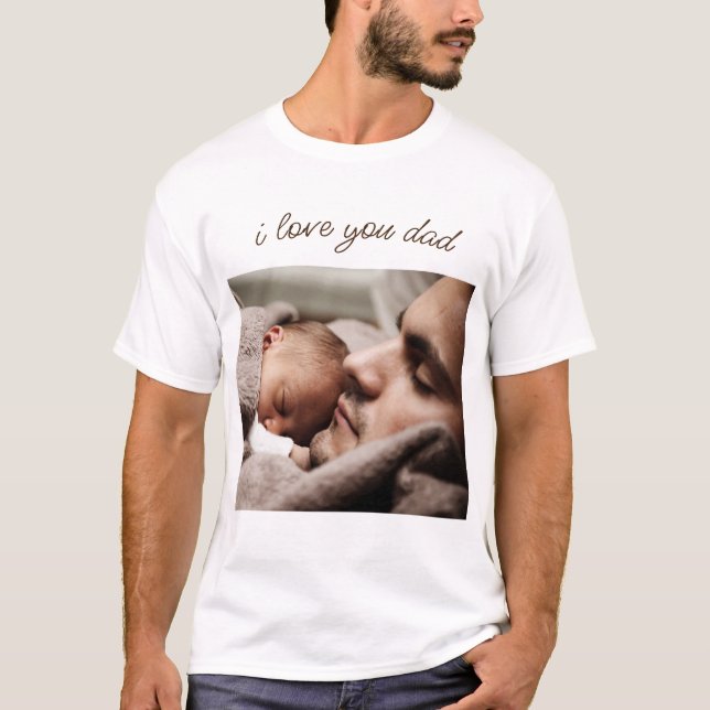 Benutzerdefinierter Foto T - Shirt Fotos Vater (Vorderseite)