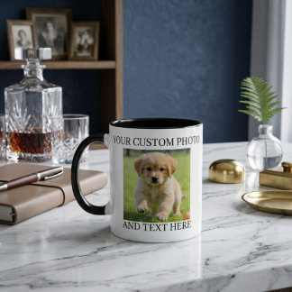 Benutzerdefinierter Foto- & Text-Becher Personalis Tasse
