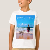 Benutzerdefinierter Foto Text und T - Shirt mit de