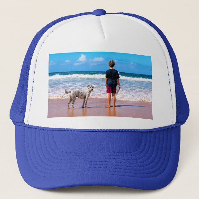 Benutzerdefinierter Foto-Trucker Hat Ihr Design mi Truckerkappe (Vorderseite)