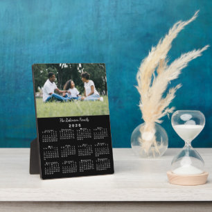 Benutzerdefinierter Foto- und Namenskalender 2026 Fotoplatte