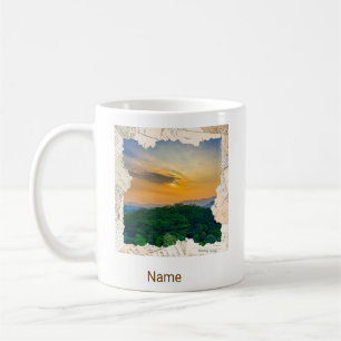 Benutzerdefinierter Foto-Vintage-Zeitungsrahmen-Be Kaffeetasse