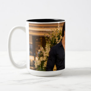 Benutzerdefinierter Fotobecher - Personalisierter  Zweifarbige Tasse