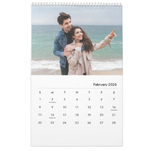 Benutzerdefinierter Fotokalender 2026 für Familien Kalender