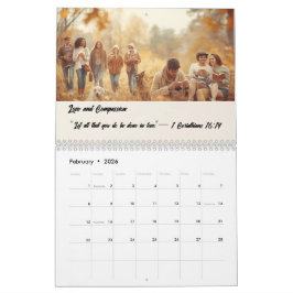 Benutzerdefinierter Fotokalender mit Bibelversen Kalender