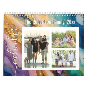 Benutzerdefinierter Fotokalender Schöner Glitter A Kalender