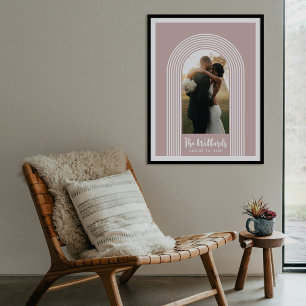 Benutzerdefinierter Fotokunst-Druck mit rosa lomba Poster