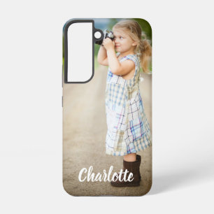 Benutzerdefinierter Fototext Personalisiert Samsung Galaxy Hülle