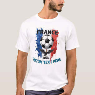 Benutzerdefinierter Frankreich National Fußballman T-Shirt