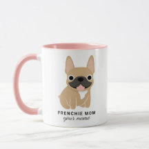 Benutzerdefinierter Frenchie-Mom-Tasse, Französisc