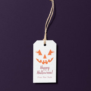 Benutzerdefinierter Fröhlicher Halloween-Kürbis mi Geschenkanhänger
