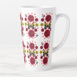 Benutzerdefinierter Frühlings-Schmetterlings-Blume Milchtasse