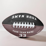 Benutzerdefinierter Fußball mit Name, Nummer und T Football<br><div class="desc">Benutzerdefinierter Fußball mit Name, Nummer und Teamname. Personalisieren Sie es mit Ihrem Namen, Teamname, Nummer und Jahr - optional. Der Text ist eine trendige weiße Typografie. Sie können jeden Text auf dem Fußball ändern oder löschen. Ein perfektes Geschenk für Fußballspieler, Teamkollegen, Trainer, Freunde und Familie. Tolle Erinnerung an Ihren Lieblingssport....</div>