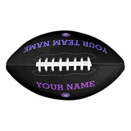 Benutzerdefinierter Fußball-Name und Teamname Logo Football